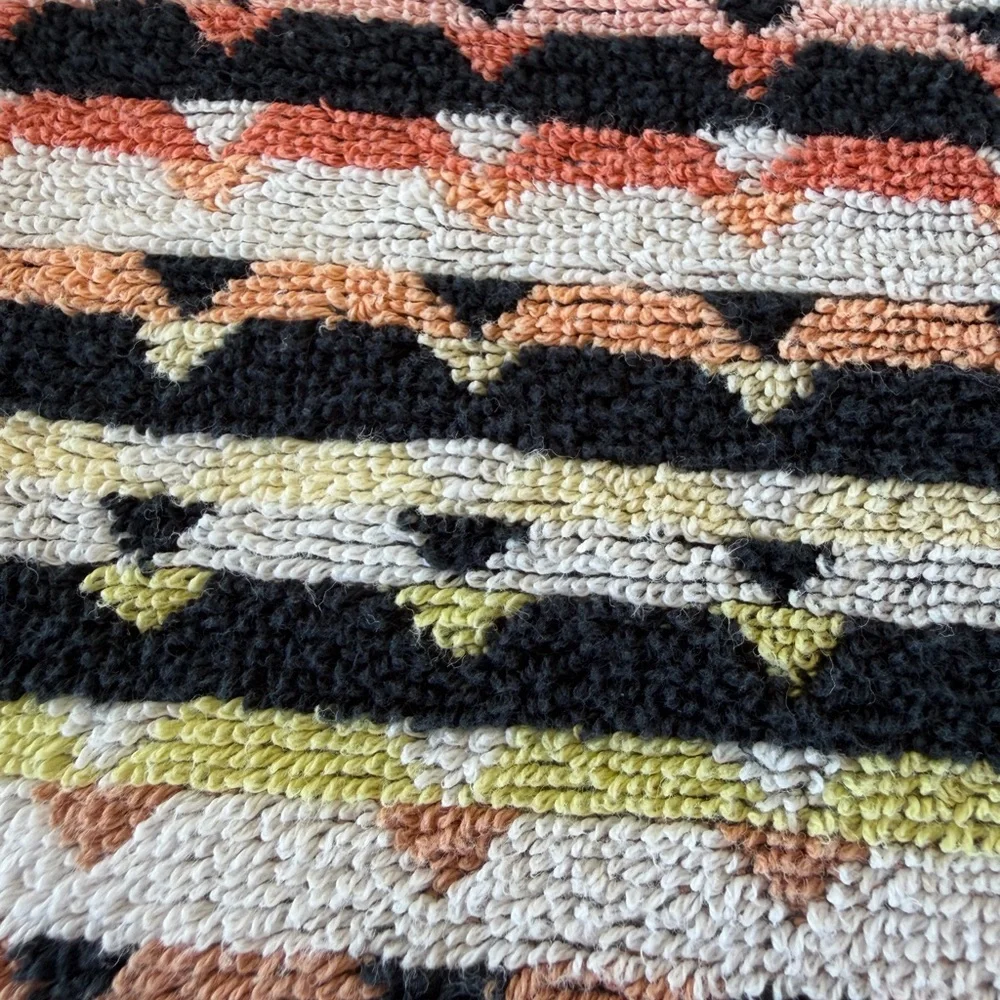 Missoni Home Omar Scallop 2-Piece Bath Towel Set Multicolor 100% Cotton Italy